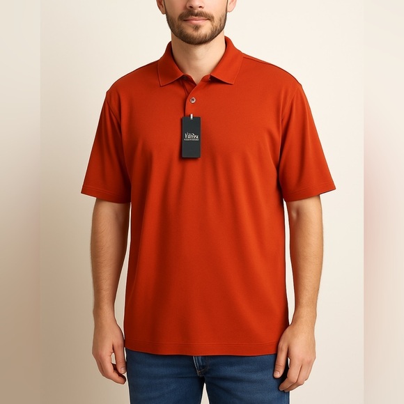 Jos. A. Bank Other - 1733- Jos. A. Bank Traditional Fit Polo Shirt – Size L – Rust Orange – NWT
